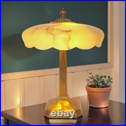 Original Art Deco Desk Lamp BUDAPEST MARBLE Table Light 1930s