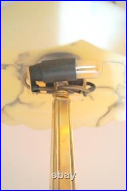 Original Art Deco Desk Lamp BUDAPEST MARBLE Table Light 1930s
