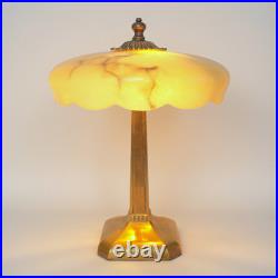 Original Art Deco Desk Lamp BUDAPEST MARBLE Table Light 1930s