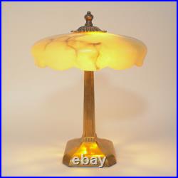 Original Art Deco Desk Lamp BUDAPEST MARBLE Table Light 1930s