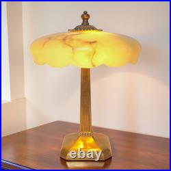 Original Art Deco Desk Lamp BUDAPEST MARBLE Table Light 1930s