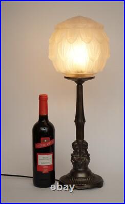 Original Art Deco Desk Lamp Trois Petits Table Lamp 1920