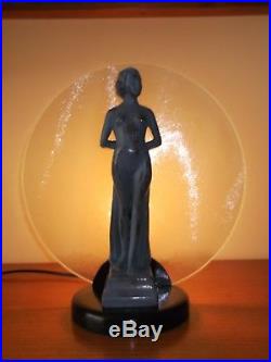 Original Art Deco Lady Lamp