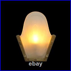 Original Art Deco PHARAO Wall Lamp Brass Gold Glass 1980 E27 LED 24.5 cm