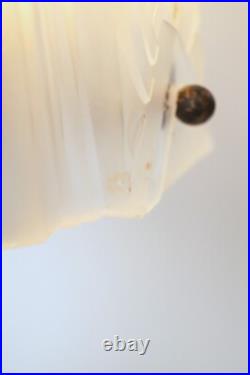 Original Art Deco Table Lamp Spiral Muller Frères Lunéville 1910 Hammered