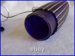 Original DOUGLAS DC-3 ART DECO COLBALT BLUE GLASS AIR PLANE TABLE LAMP 1930s
