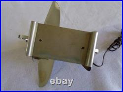Original DOUGLAS DC-3 ART DECO COLBALT BLUE GLASS AIR PLANE TABLE LAMP 1930s