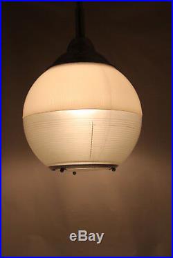 Orignal alte Holophane Lampe Hängelampe Industriedesign ART DECO
