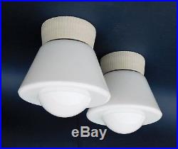 Paar Deckenlampe Art Deco Lampe Glaskolbenlampe Industrielampe Bauhaus Lamp, B6