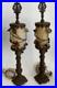 Pair_Antique_Art_Deco_Nouveau_Floral_Iron_Mantel_Candlestick_Flickering_Lamps_01_ff