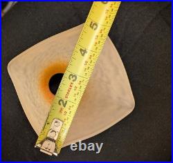 Pair French Signed Schneider Art Glass Light Fixture Shades