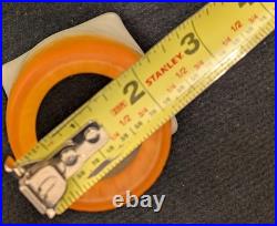 Pair French Signed Schneider Art Glass Light Fixture Shades