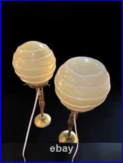 Pair Of 1930s Art Deco Diana Lamps