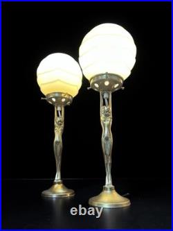 Pair Of 1930s Art Deco Diana Lamps