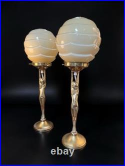 Pair Of 1930s Art Deco Diana Lamps
