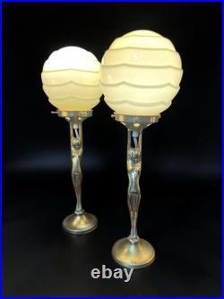 Pair Of 1930s Art Deco Diana Lamps