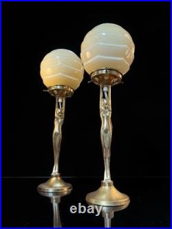 Pair Of 1930s Art Deco Diana Lamps