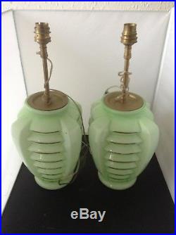Pair Of French Art Deco Lamps