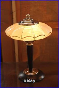 Pair Of Lamps Art Deco Glass Clichy Art Deco Lamp 1930s