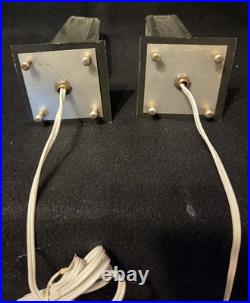 Pair Of Vintage 1930s Art Deco Skyscraper Table Lamp Boudoir Lights Work