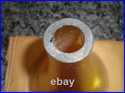 Pair Pairpoint School Bronzed Metal & Steuben Aurene Boudoir Lamps Unsigned 1920