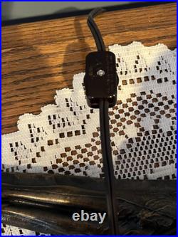 Pair of Art Deco Lamps Lady Nymphs Laying Down Table Lamps