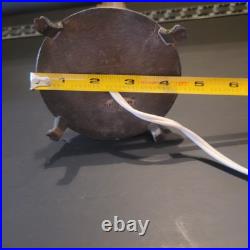 Pair of Vintage Art Deco Bullet Torpedo Skyscraper Boudoir Table Lamps Beige