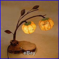 Paper Ball Orange Shade Decorative Table Bedside Home Accent Art Deco Lamp Light