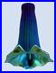 Peacock_Blue_CALLA_LILY_Iridized_Glass_Lamp_Light_Shade_ART_NOUVEAU_Hand_Blown_01_eku