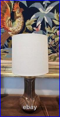 Pewabic Detroit ORIGINAL Vintage Art Pottery Cinnamon Celtic Art Deco Lamp