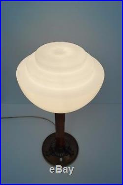 Prachtvolle original Art Deco Tischlampe SONOMA 1930 Tischleuchte Lampe Banker