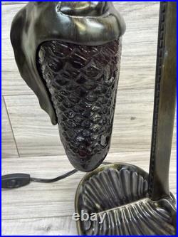 RARE! ANTIQUE BRONZE GLASS FISH LAMP, Nice piece