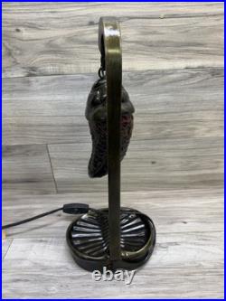 RARE! ANTIQUE BRONZE GLASS FISH LAMP, Nice piece