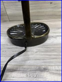 RARE! ANTIQUE BRONZE GLASS FISH LAMP, Nice piece