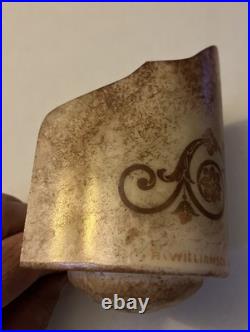 RARE Beardslee Williamson Art Deco Glass Electric Light Fixture Lamp Shade