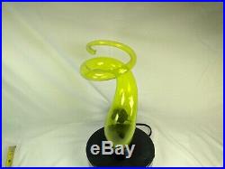 RARE Plasma Art Glass Lamp LumiSource Sculptured Electra Twisted Lightning 15