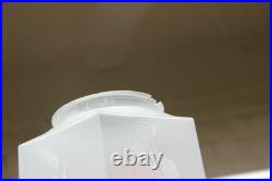RAre French art deco glass etched Skyscraper LAntern Lamp chandelier putti