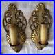 REWIRED_Pair_Art_Deco_1930_40s_Electric_Wall_Sconces_Gold_Seashell_SHELL_Ornate_01_ord