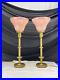 REWIRED_Vtg_Pair_Art_Deco_Bedside_Boudoir_Table_Lamps_Pink_Swirl_Glass_Hollywood_01_evod