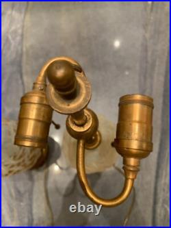 Rare 1921 Rene Lalique Ronce Design Art Deco Pair Of Electrified Lamps