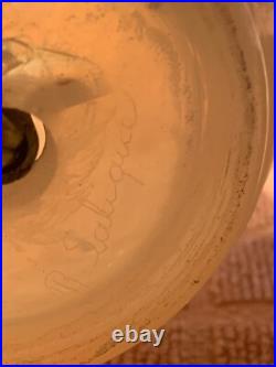 Rare 1921 Rene Lalique Ronce Design Art Deco Pair Of Electrified Lamps