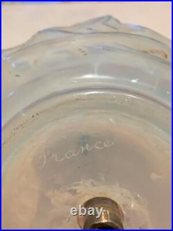 Rare 1921 Rene Lalique Ronce Design Art Deco Pair Of Electrified Lamps