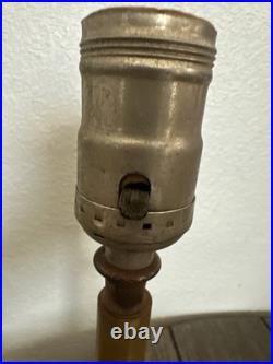 Rare 1930 Art Deco Boudoir Lamp Butterscotch Bakelite Lavender Pink Glass Houze