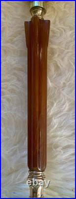 Rare 1930 Houze Art Deco Chocolate Bakelite Green Jadeite Base Boudoir Lamps