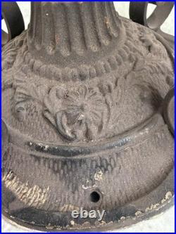 Rare Antique Vintage Art Deco Spanish Revival Wrought Cast Ceiling Light Fixture