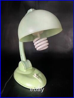 Rare Art Deco Green Bakelite'Duperite' Desk Lamp