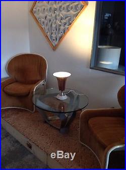 Rare Art Deco Kelch Tischlampe Designer Lampe in Kupfer und Marmor Stilnovo