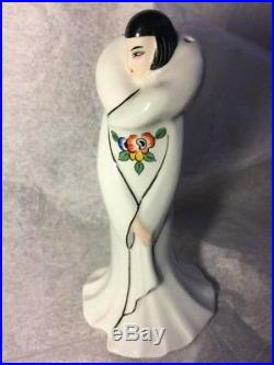Rare Art Deco Louise Brooks Goebel Porcelain Crafted Perfume Lamp Figurine