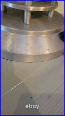 Rare Art Deco Machine Age Lamp- Brushed Aluminum- Very Unique Piece