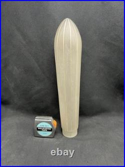 Rare Art Deco Zeppelin Airplane Glass Shade Ray Schober Lamps frosted white